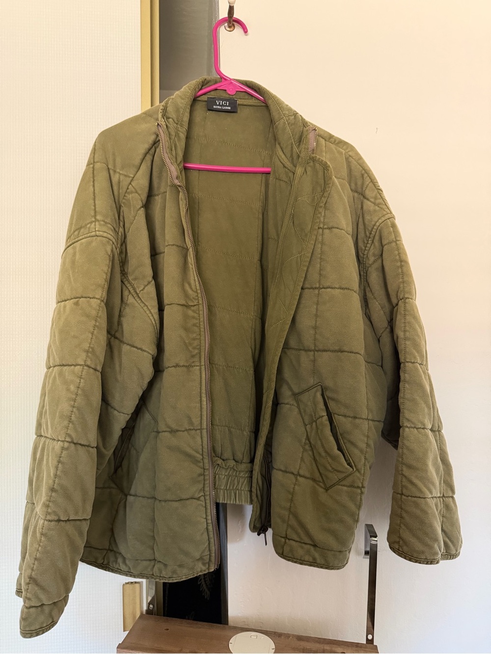 VICI Olive Quilted Coat